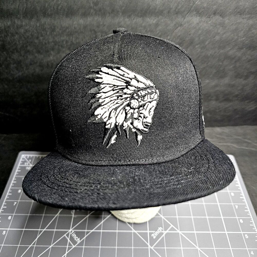 Cayler & Sons Black Label Indian Skull Armed And Dangerous Snapback Hat
